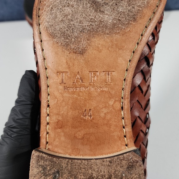 Taft Men Monaco Brown Loafer Size 44 Dress Shoes - Picture 8 of 11